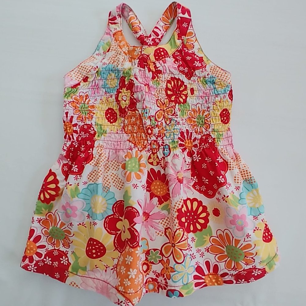 Krickets Elite Floral Stretchy Smocked Tank Top